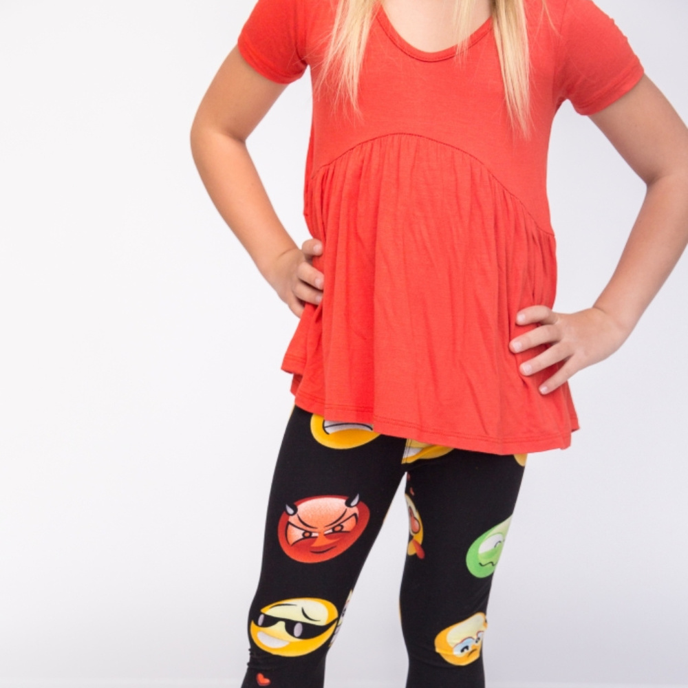 Kid Muse Top Dark Orange